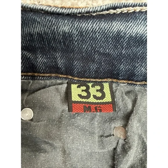 Armani Jeans Mens Jeans 33x28 Dark Wash Blue Straight Leg Designer Denim - Picture 16 of 16